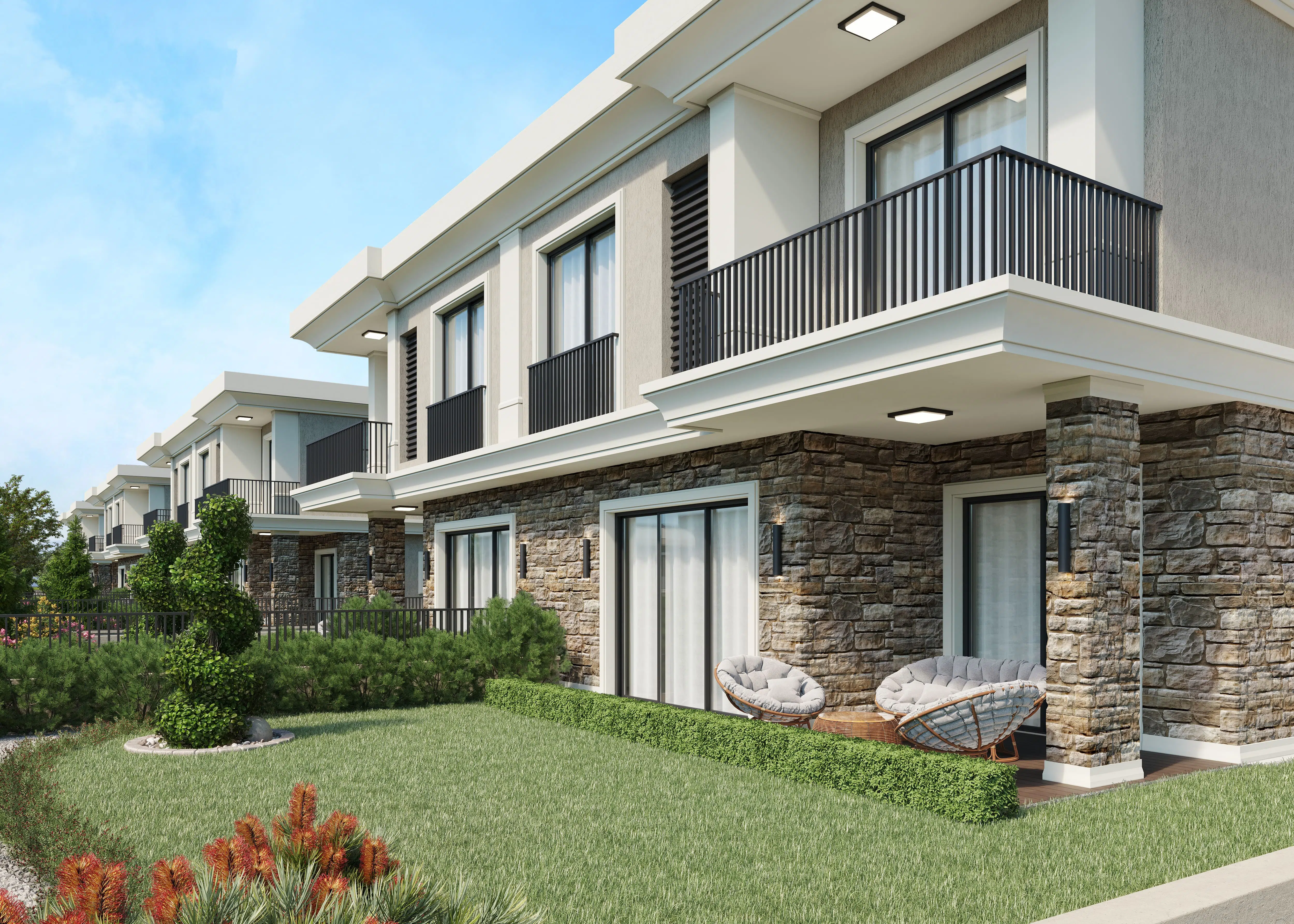 Peaceful villa compound in the hills of Bahcesehir