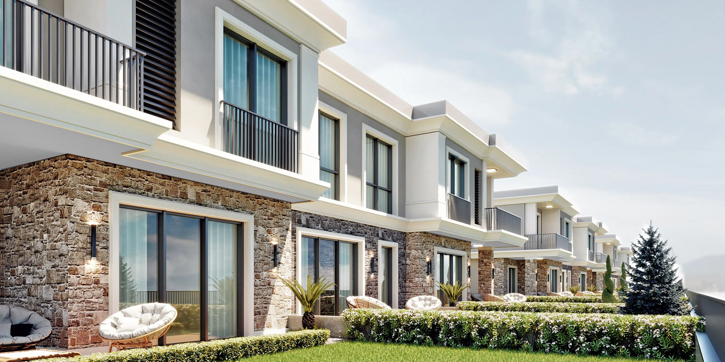 Peaceful villa compound in the hills of Bahcesehir
