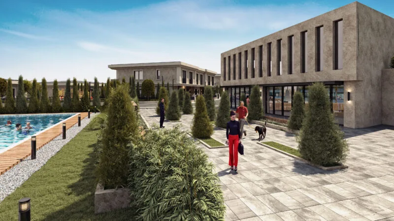Peaceful villa compound in the hills of Bahcesehir