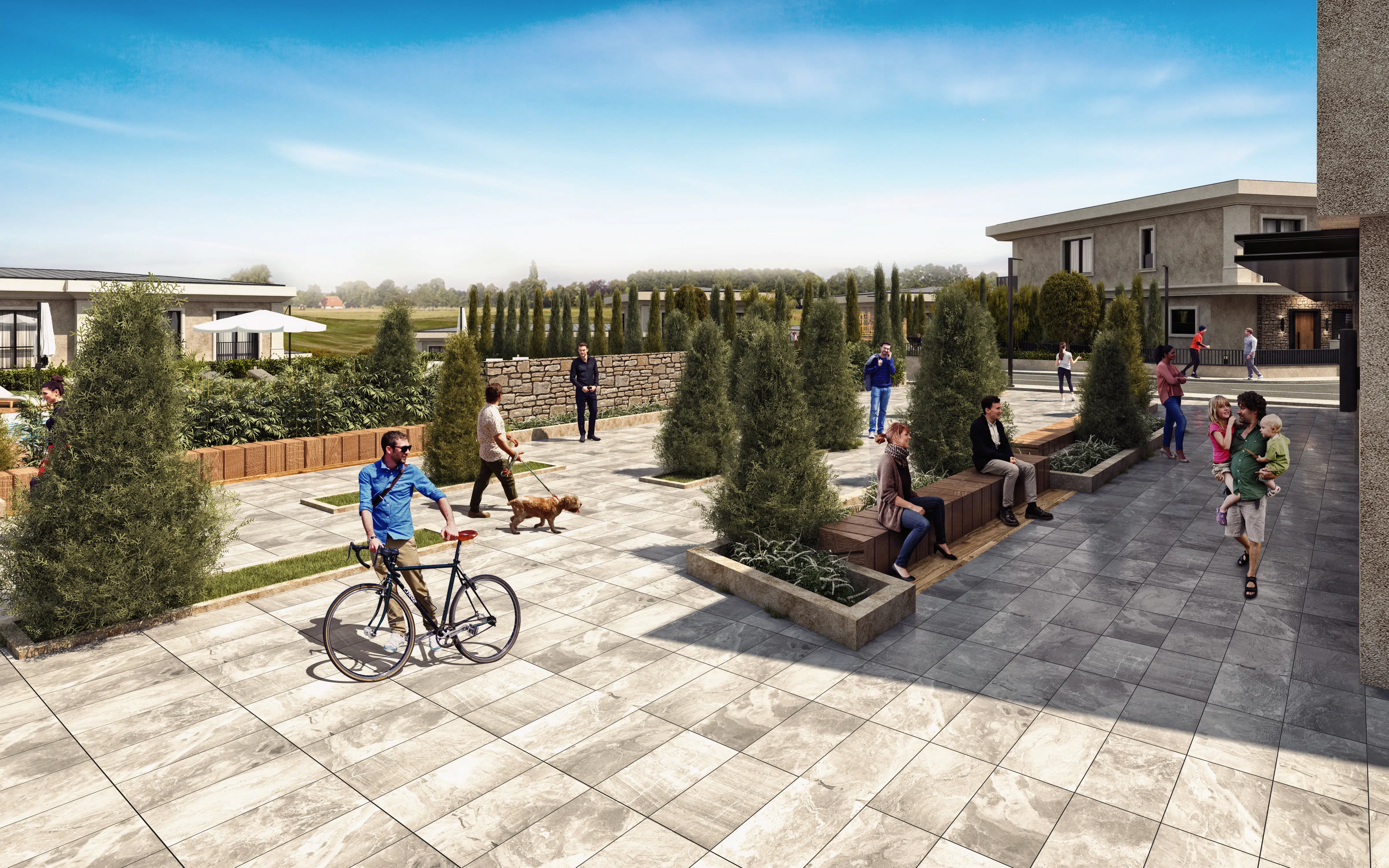 Peaceful villa compound in the hills of Bahcesehir