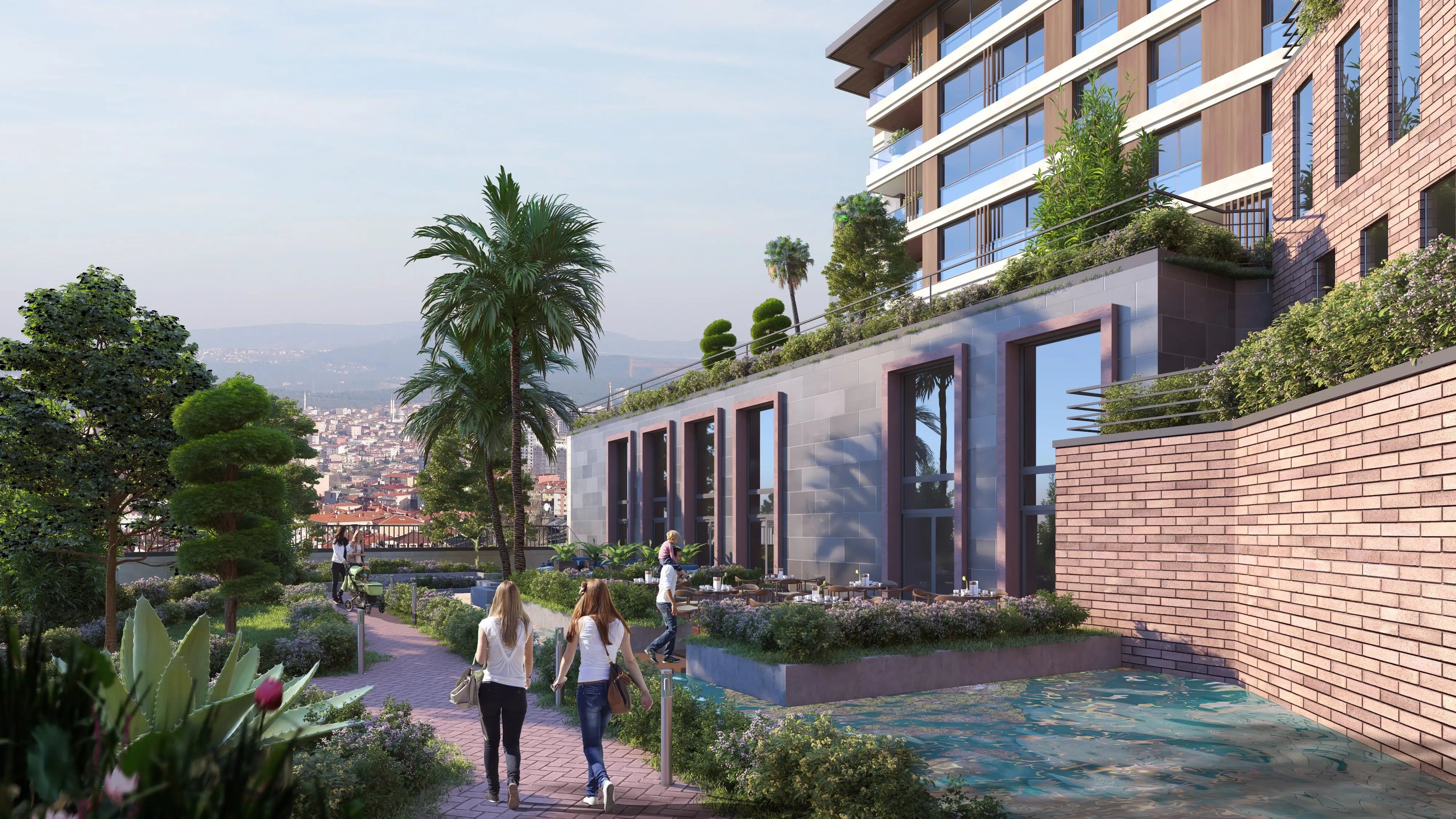 Bosphorus family apartments atop the historic Camlica hill