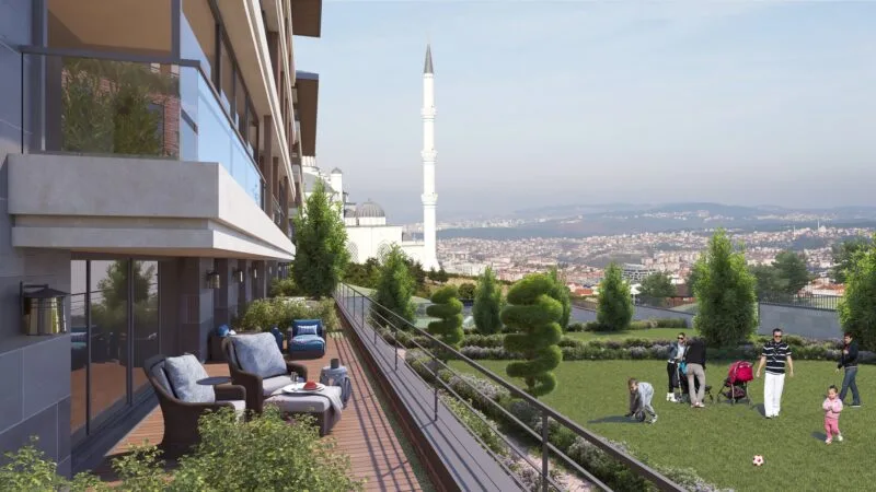 Bosphorus family apartments atop the historic Camlica hill
