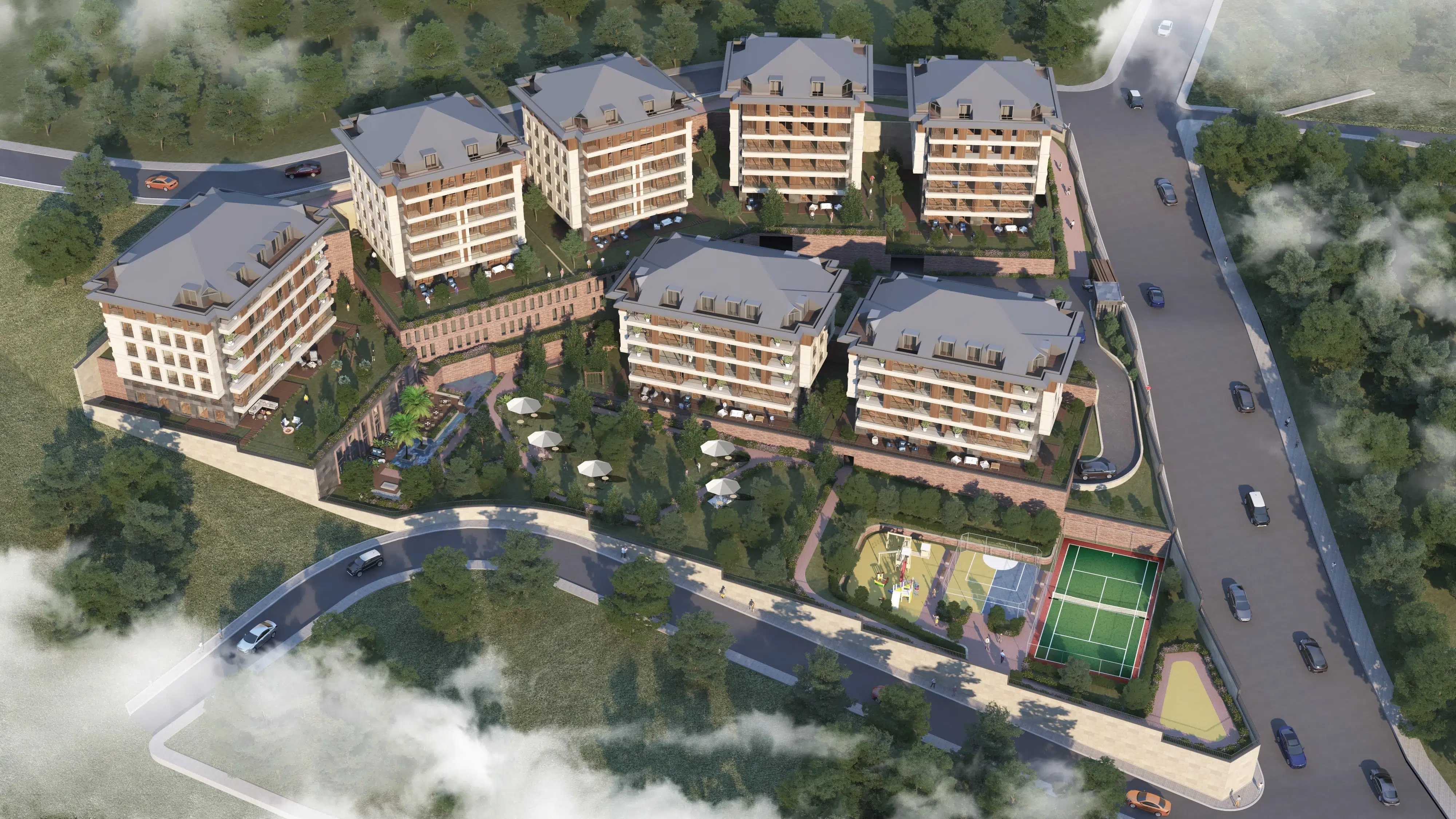 Bosphorus family apartments atop the historic Camlica hill