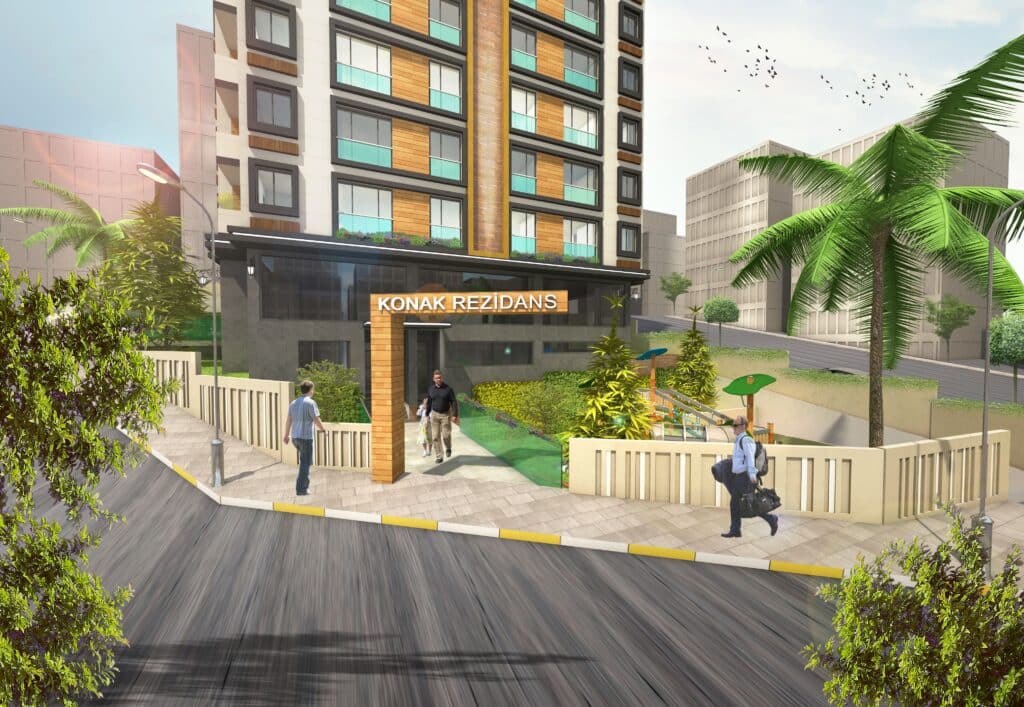 A single tower in the regeneration zone of Kagithane