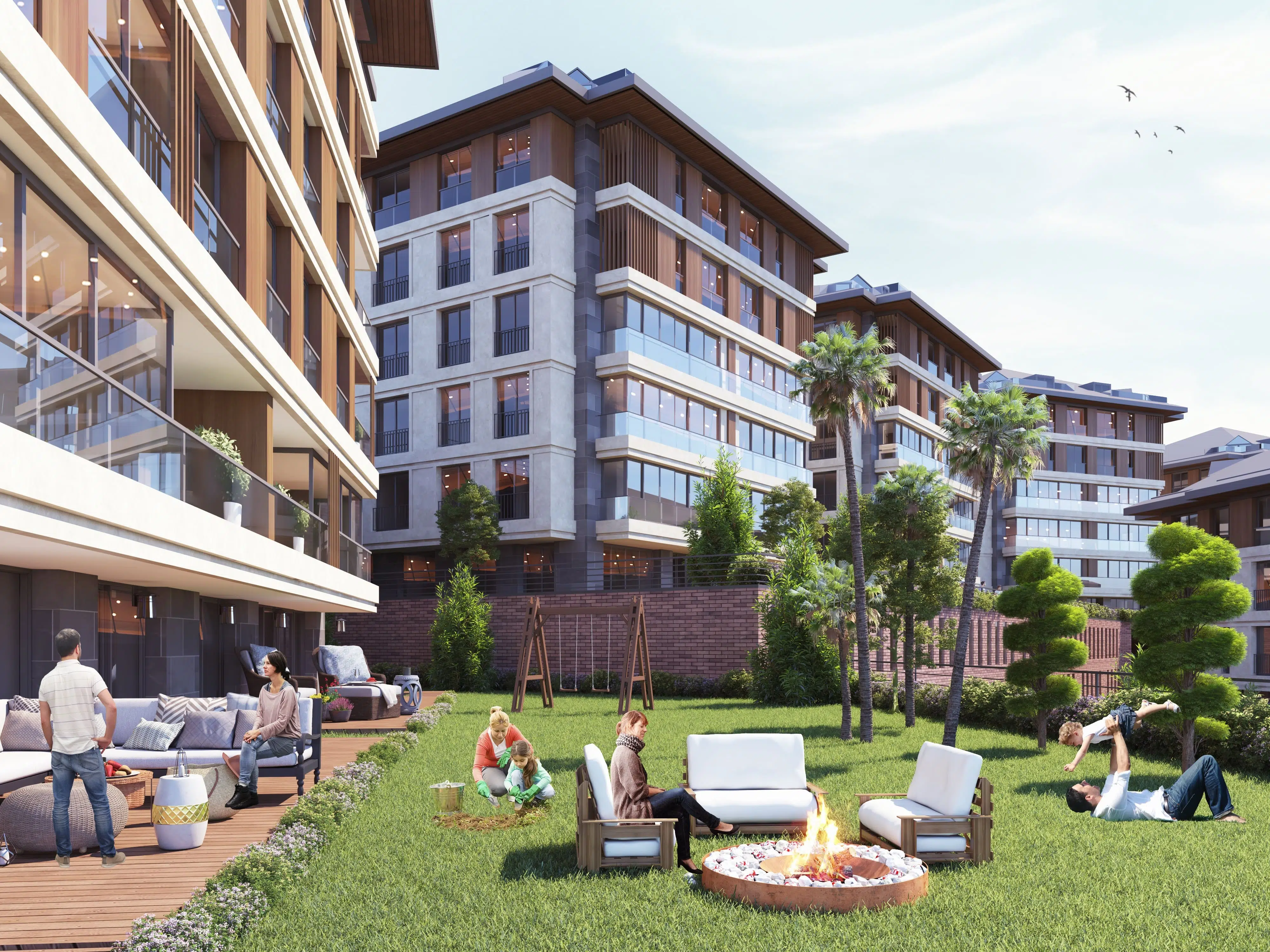 Bosphorus family apartments atop the historic Camlica hill