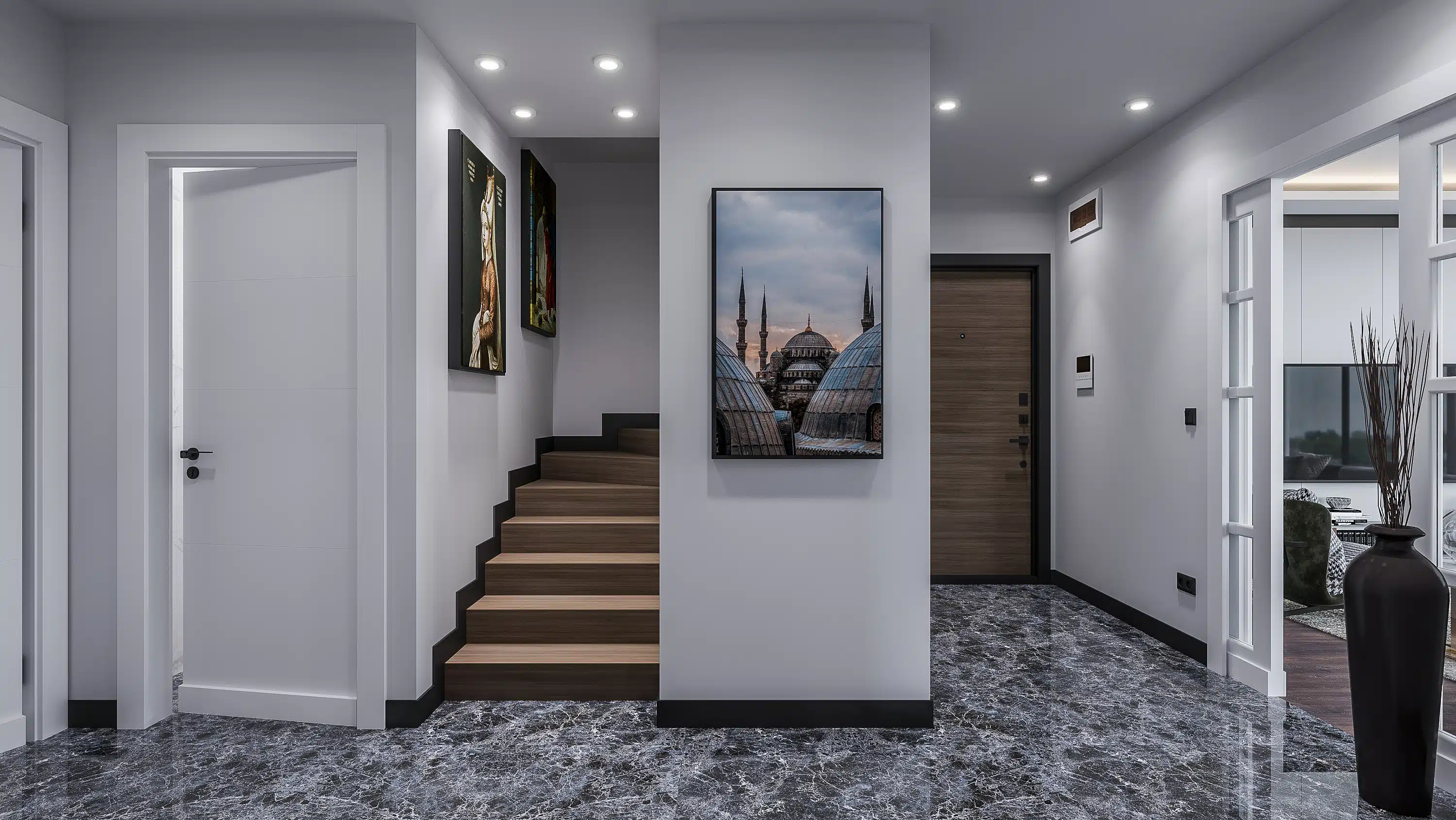 Cengelkoy valley apartments in family compound