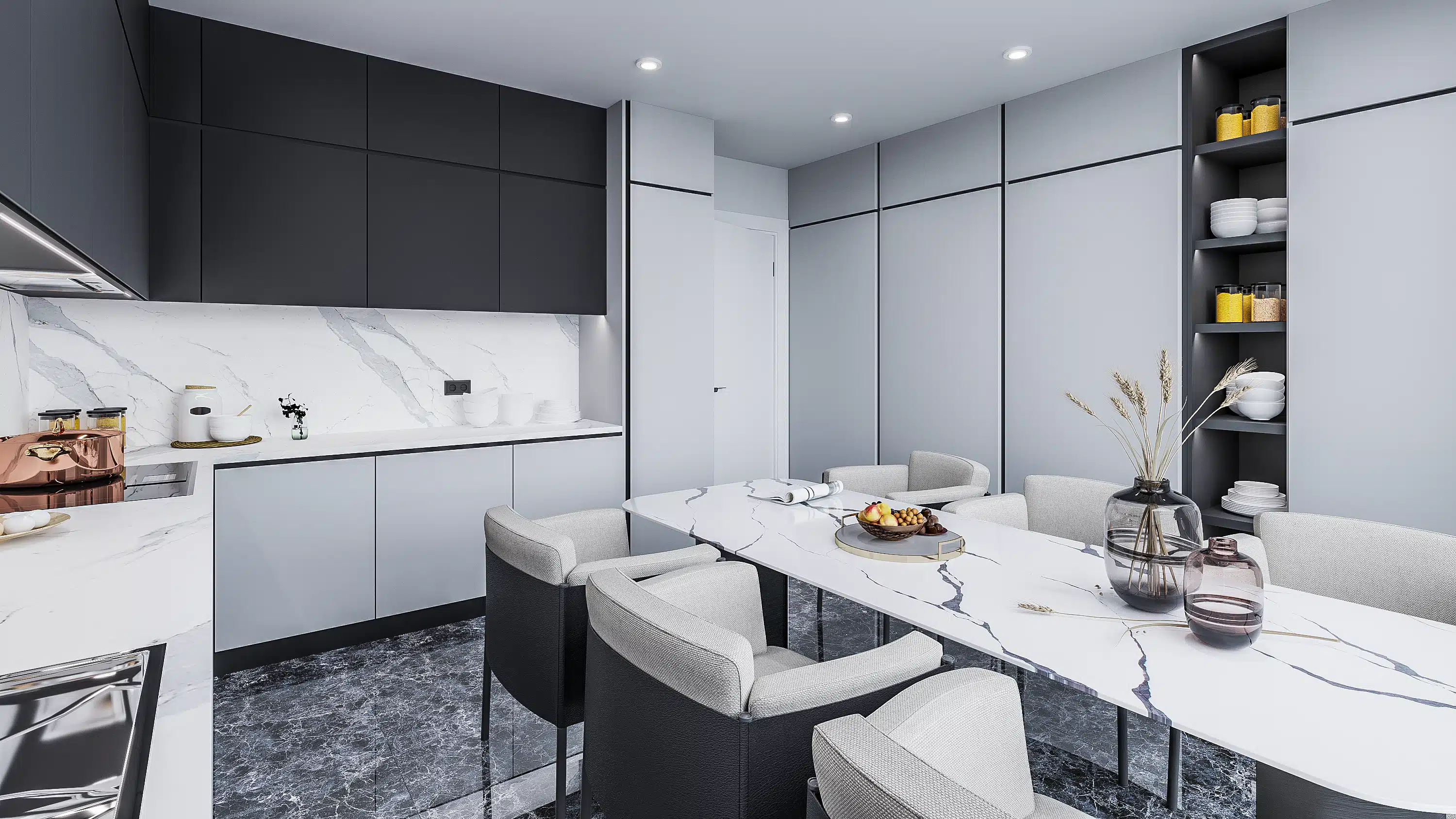 Cengelkoy valley apartments in family compound