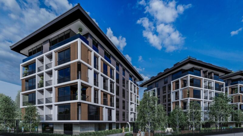 Cengelkoy valley apartments in family compound