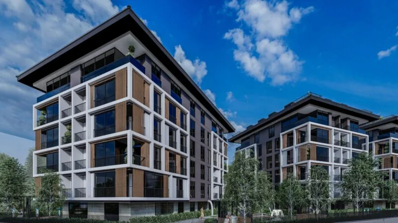 Cengelkoy valley apartments in family compound
