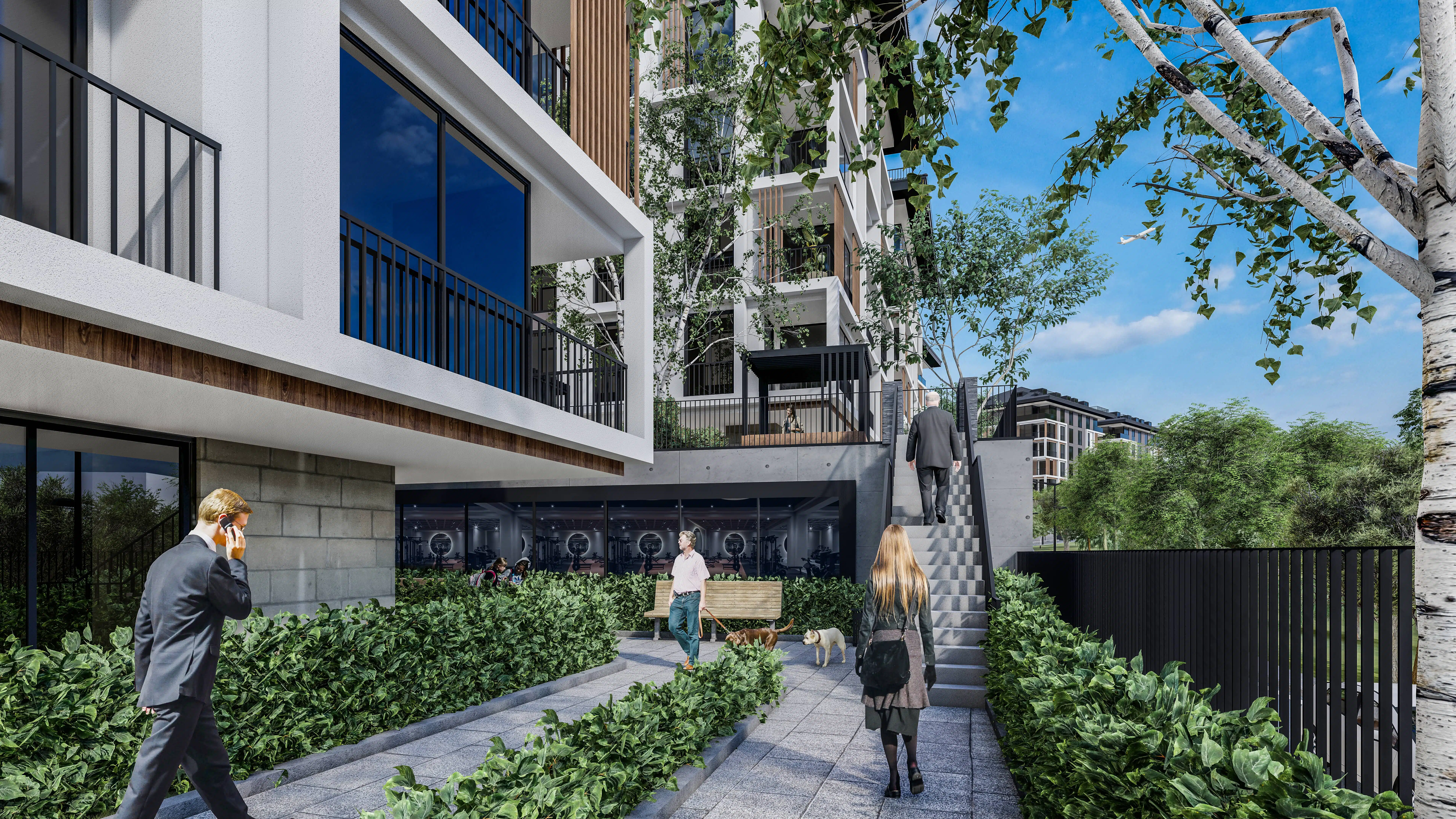 Cengelkoy valley apartments in family compound