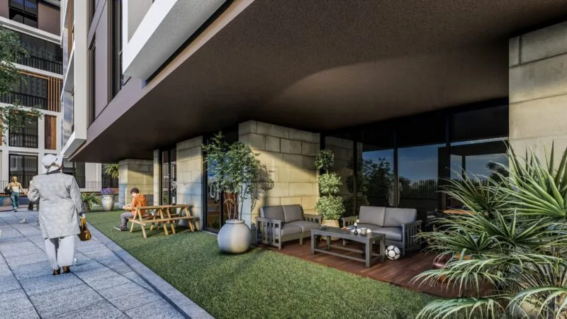 Cengelkoy valley apartments in family compound