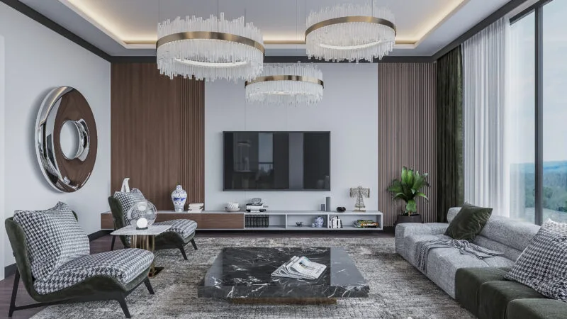 Cengelkoy valley apartments in family compound