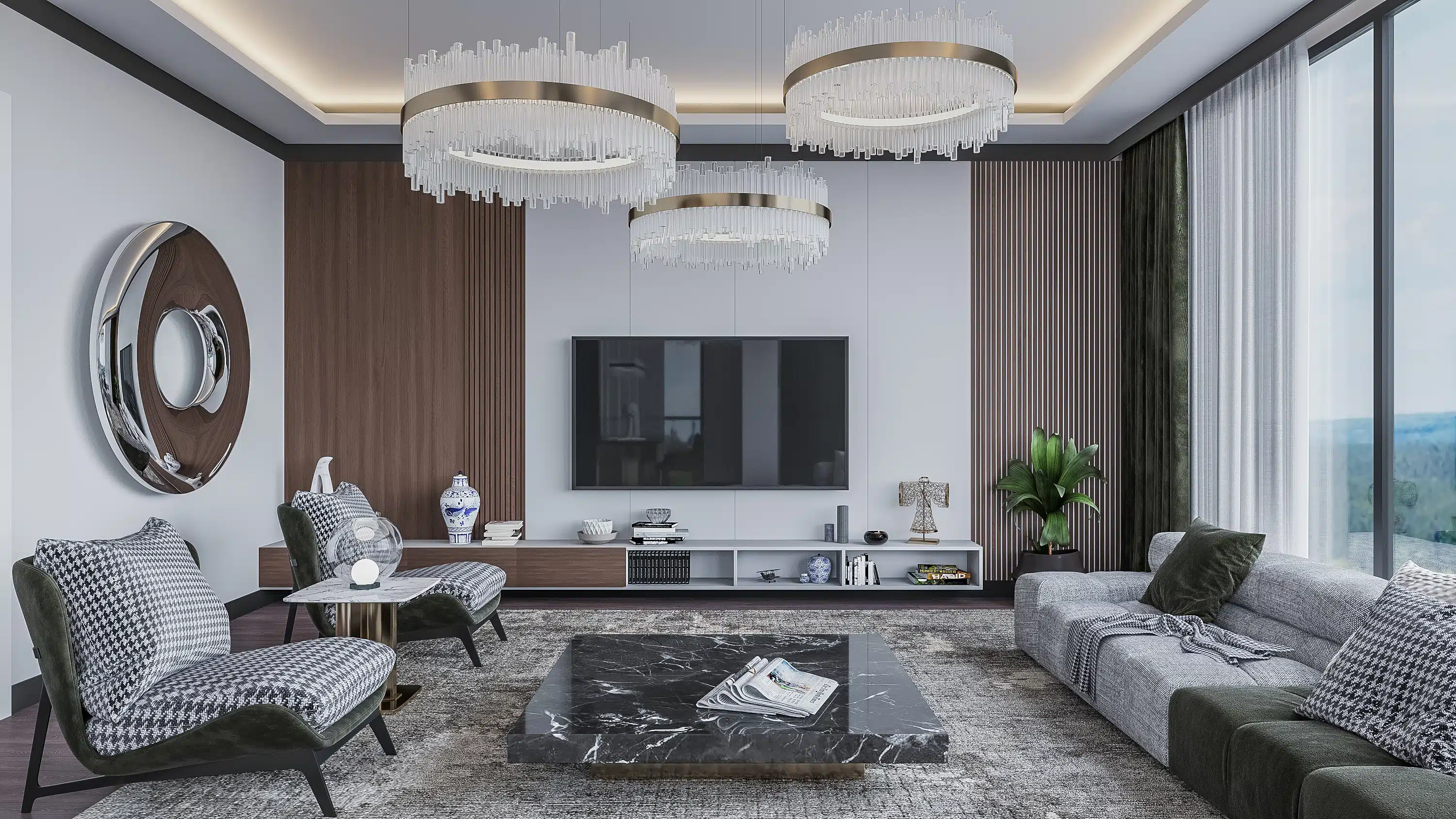 Cengelkoy valley apartments in family compound