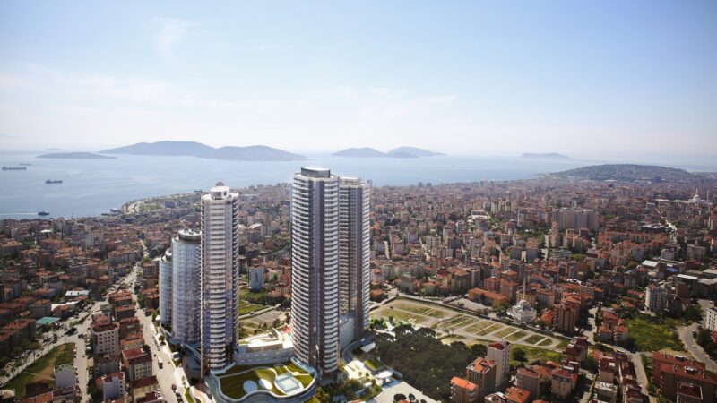 A landmark compound in Kartal with dazzling Sea & Island views
