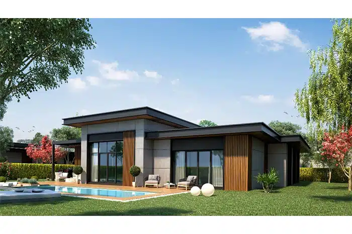 Luxury villas in the villa suburb of Istanbul
