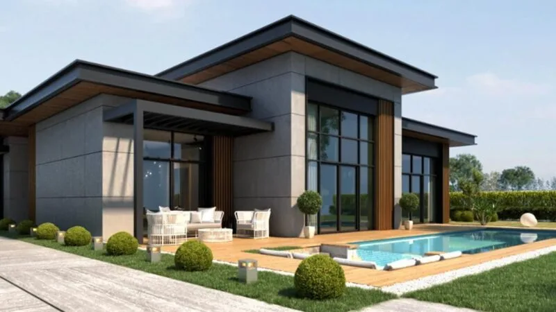 Luxury villas in the villa suburb of Istanbul