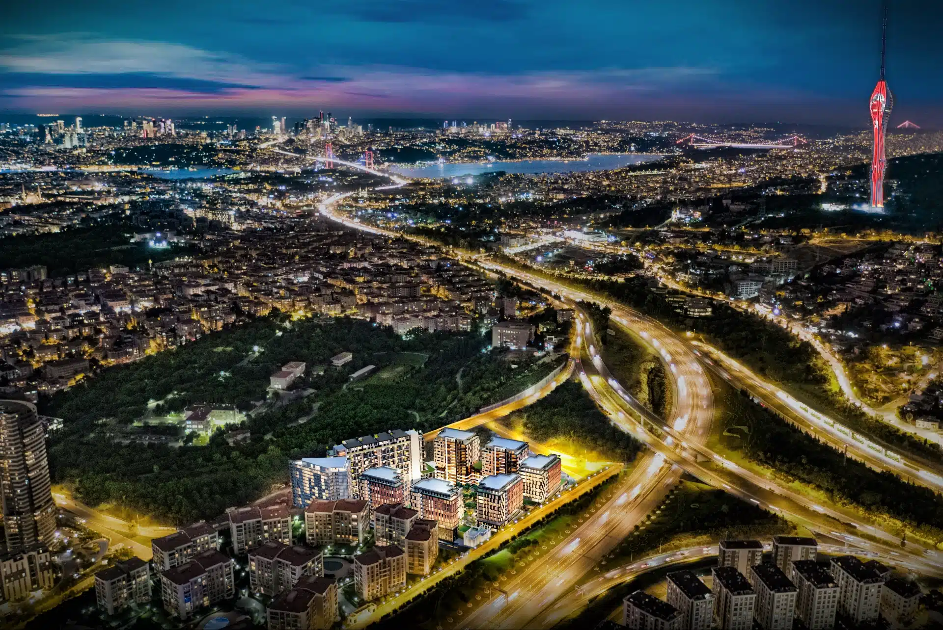 Premium compound in Istanbul's upmarket neighbourhood of Acibadem
