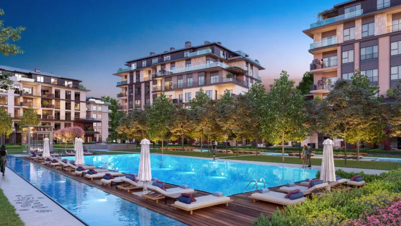 Countryside apartments in Istanbul’s business zone!
