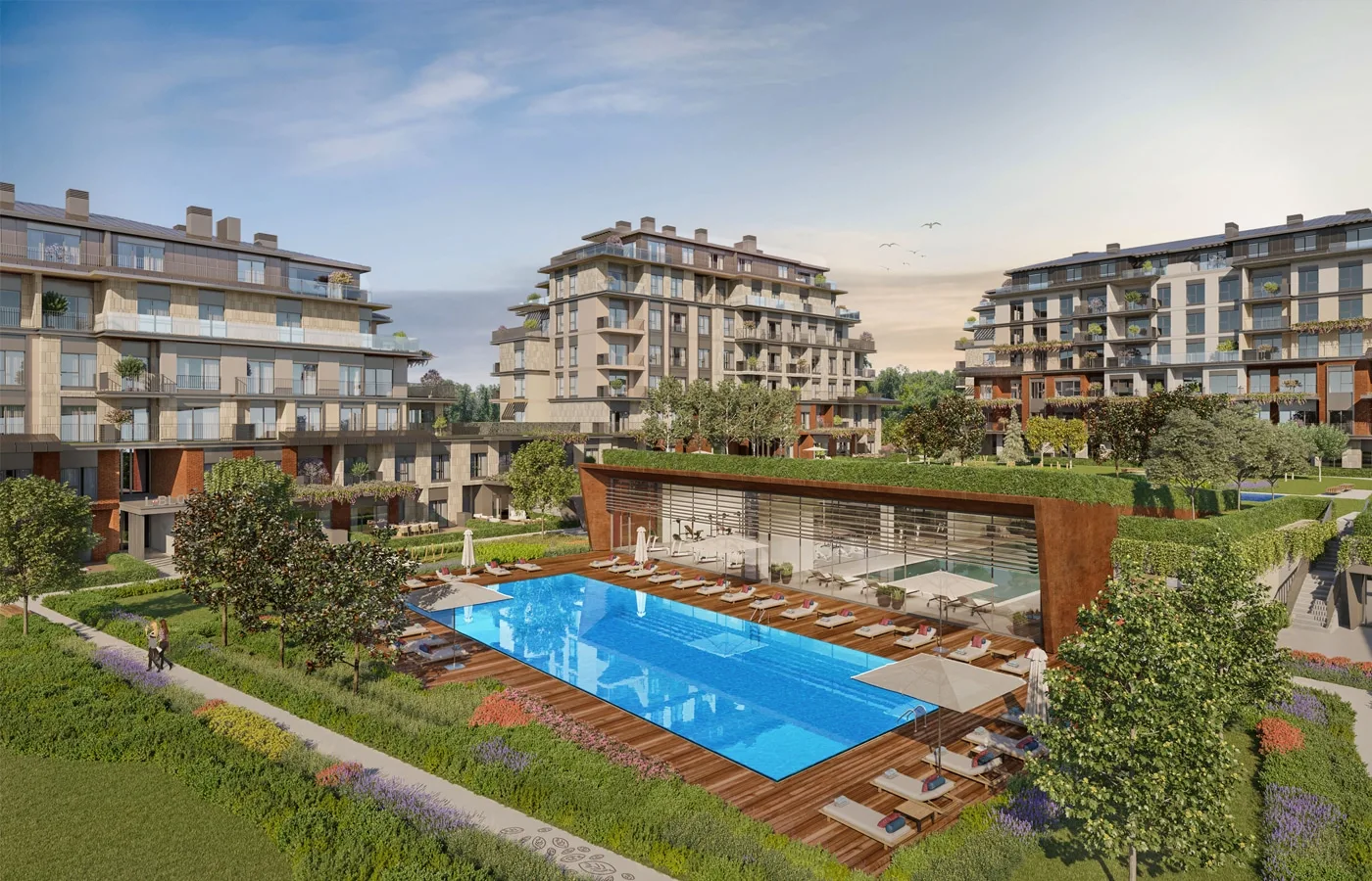 Countryside apartments in Istanbul’s business zone!