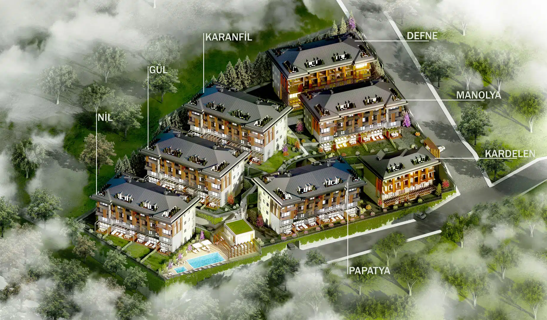 Apartment compound in the forests of Sariyer