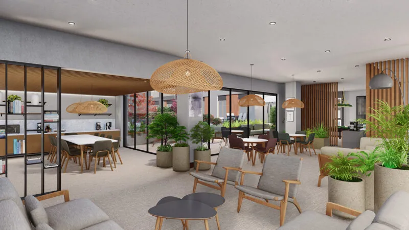 Large seating area