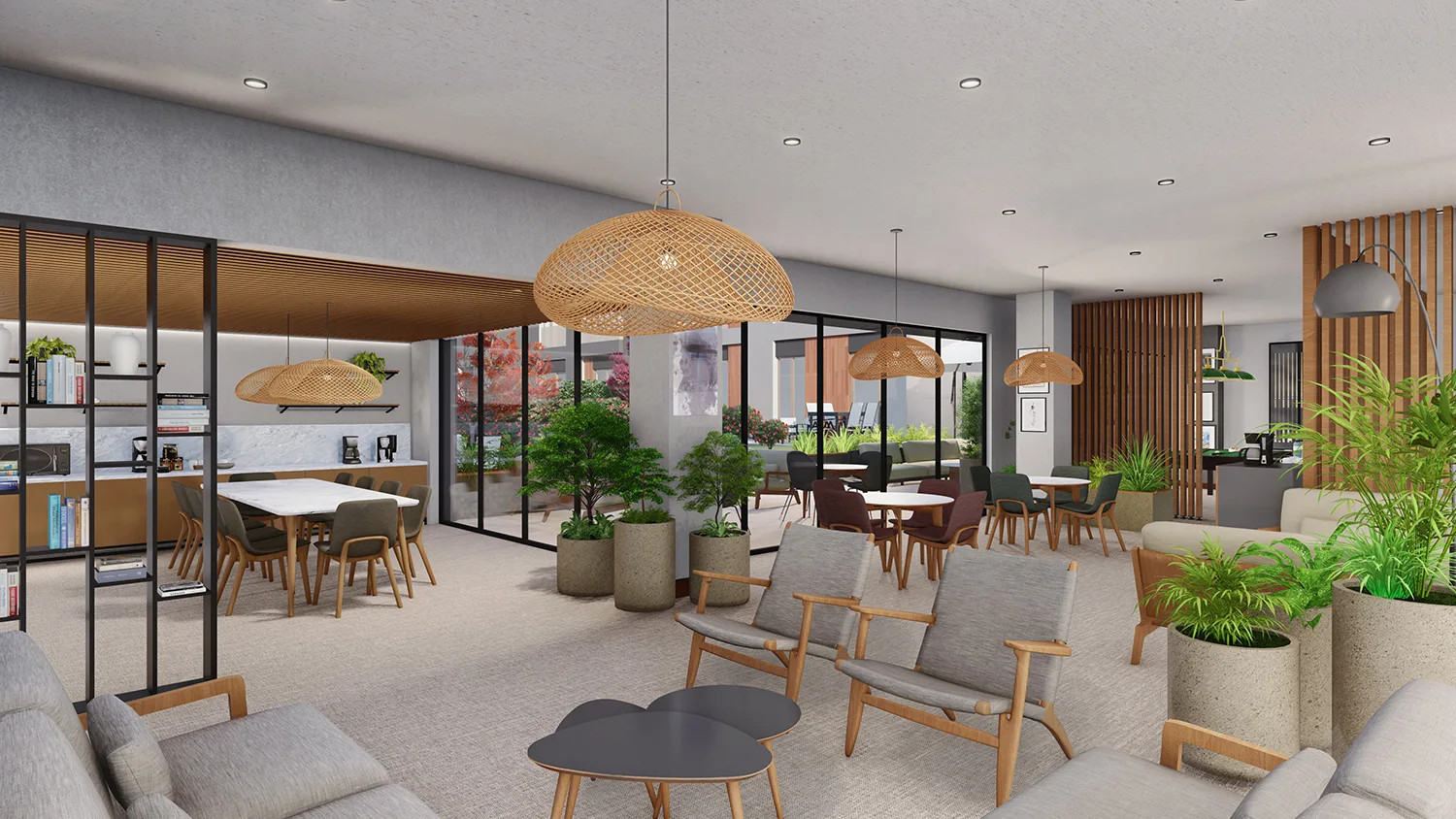 Large seating area