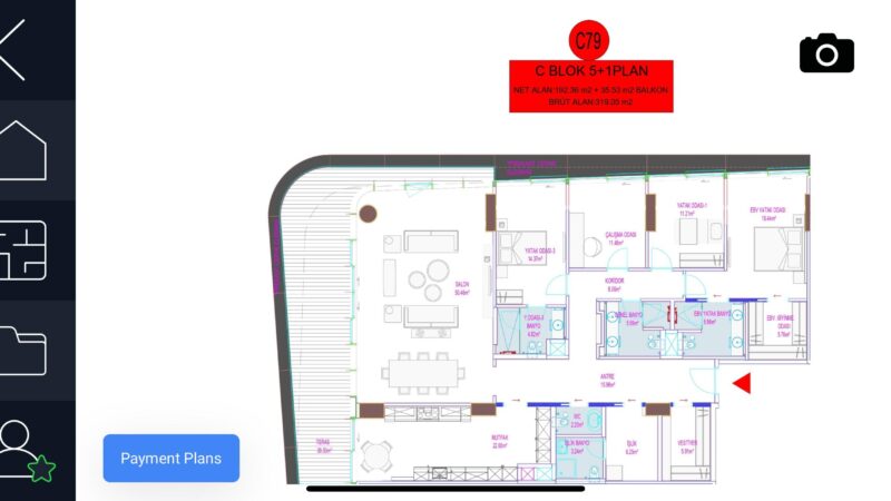 Floor plan 4 bed, maid room, 5 bathrooms