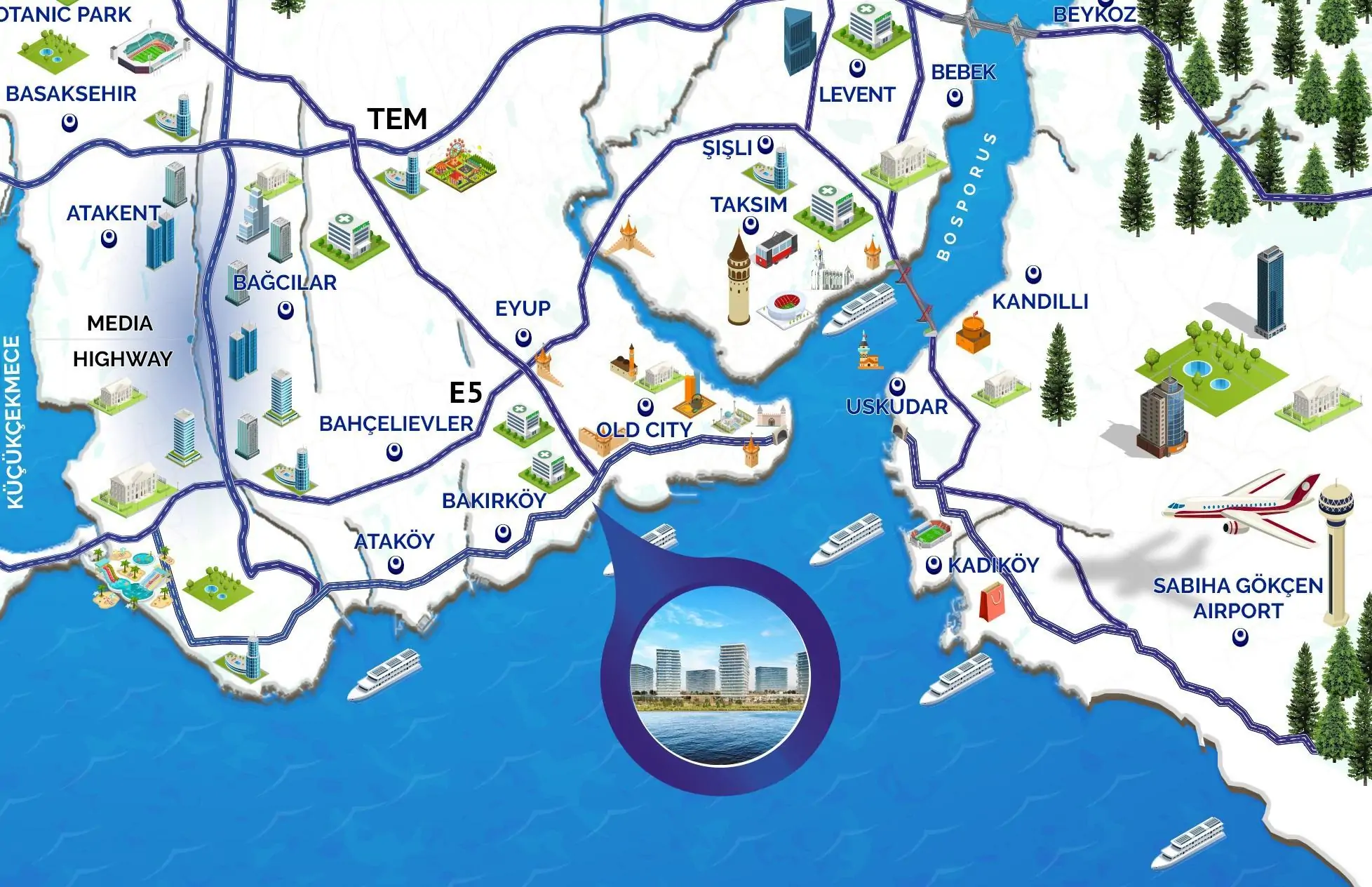 Map showing compound location