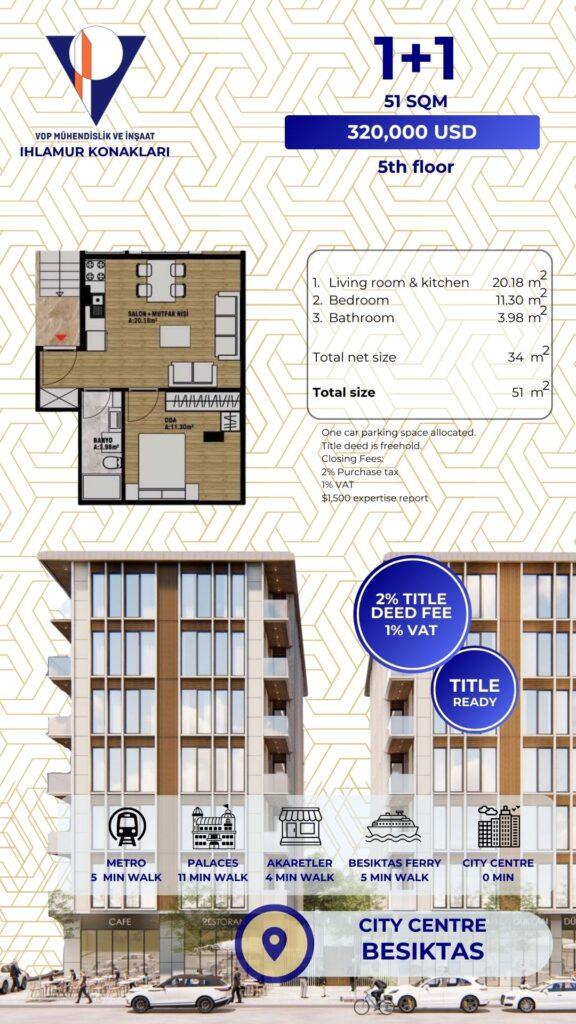 VOP Ihlamur one bed offer