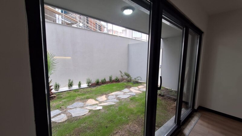 View of garden from living room