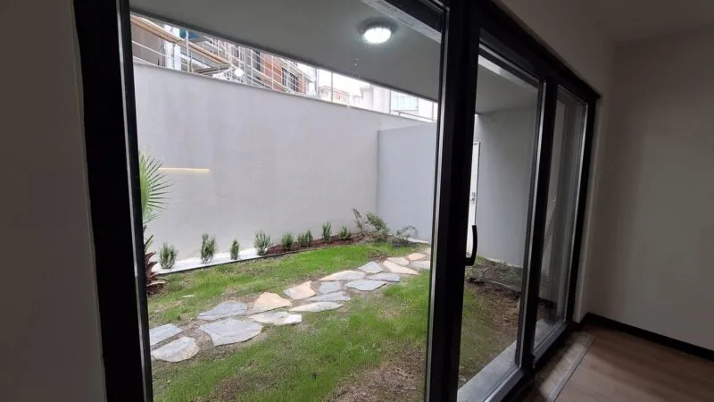 View of garden from living room