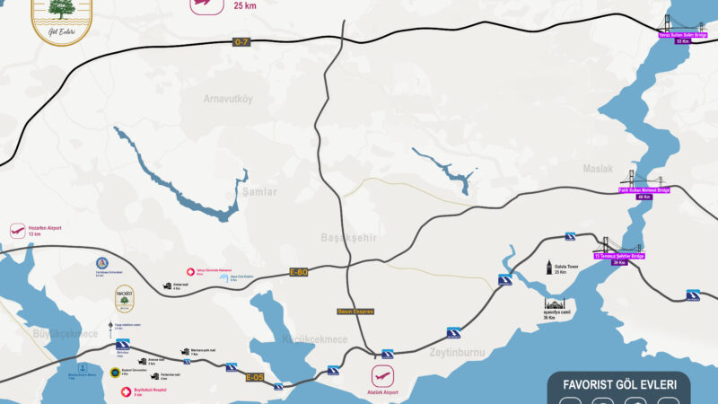 Lake view apartments in Istanbul Buyukcekmece