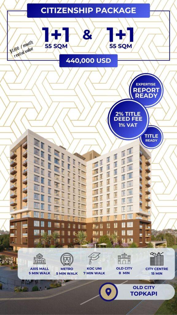 Get two one-bed apartments for citizenship.