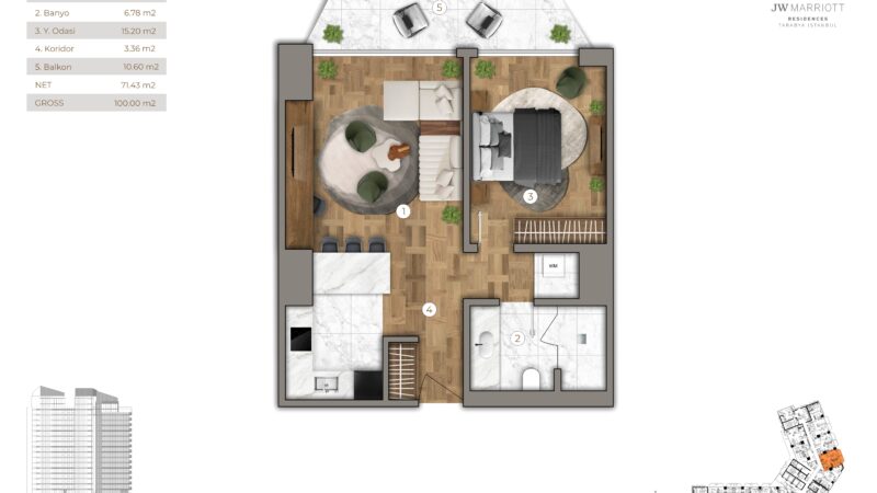Marriot branded residence in elite Sariyer