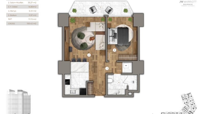 Marriot branded residence in elite Sariyer