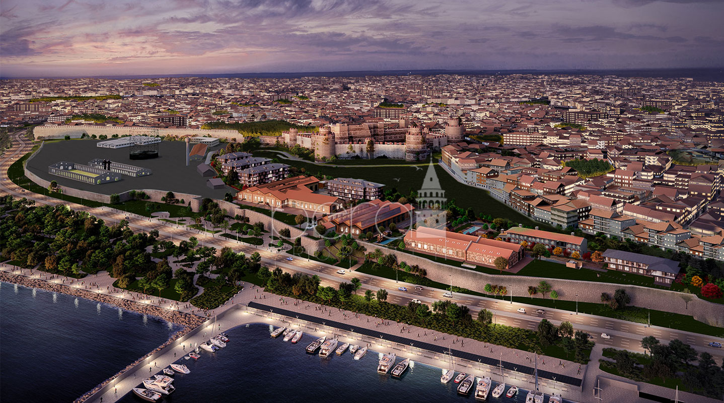 Historic Istanbul peninsula complex with full sea views