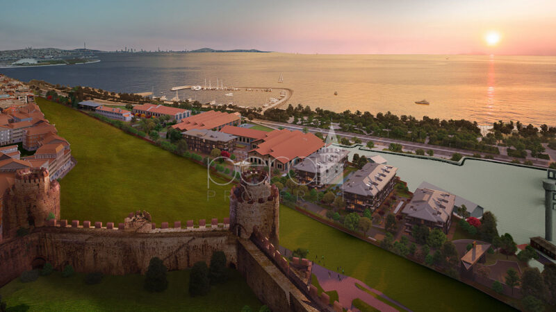 A view over the Marmara sea from the historic old city of Istanbul