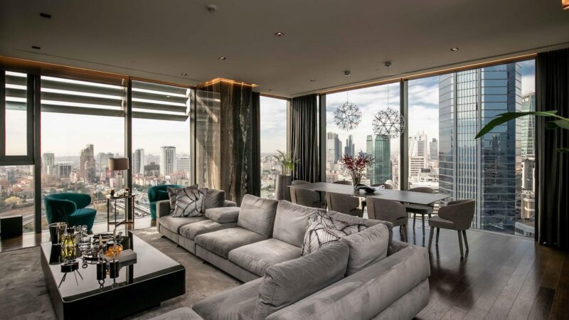 Luxurious skyscraper apartments in Besiktas