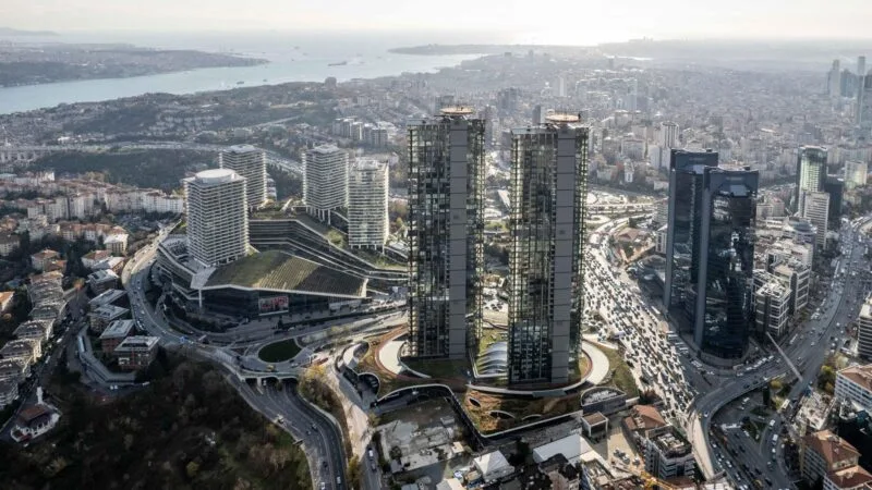 View of the towers overlooking the Bosphorus