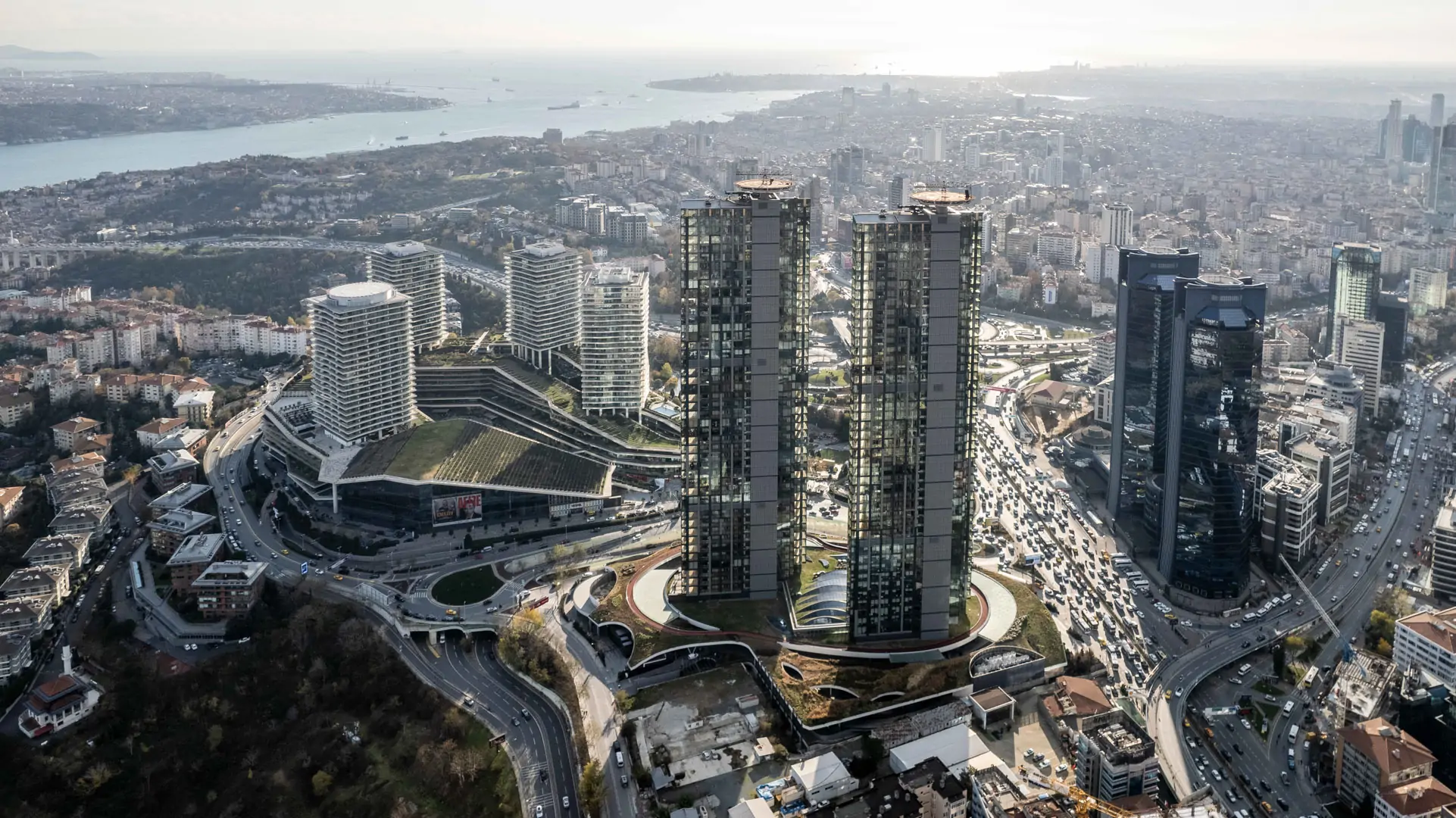 View of the towers overlooking the Bosphorus