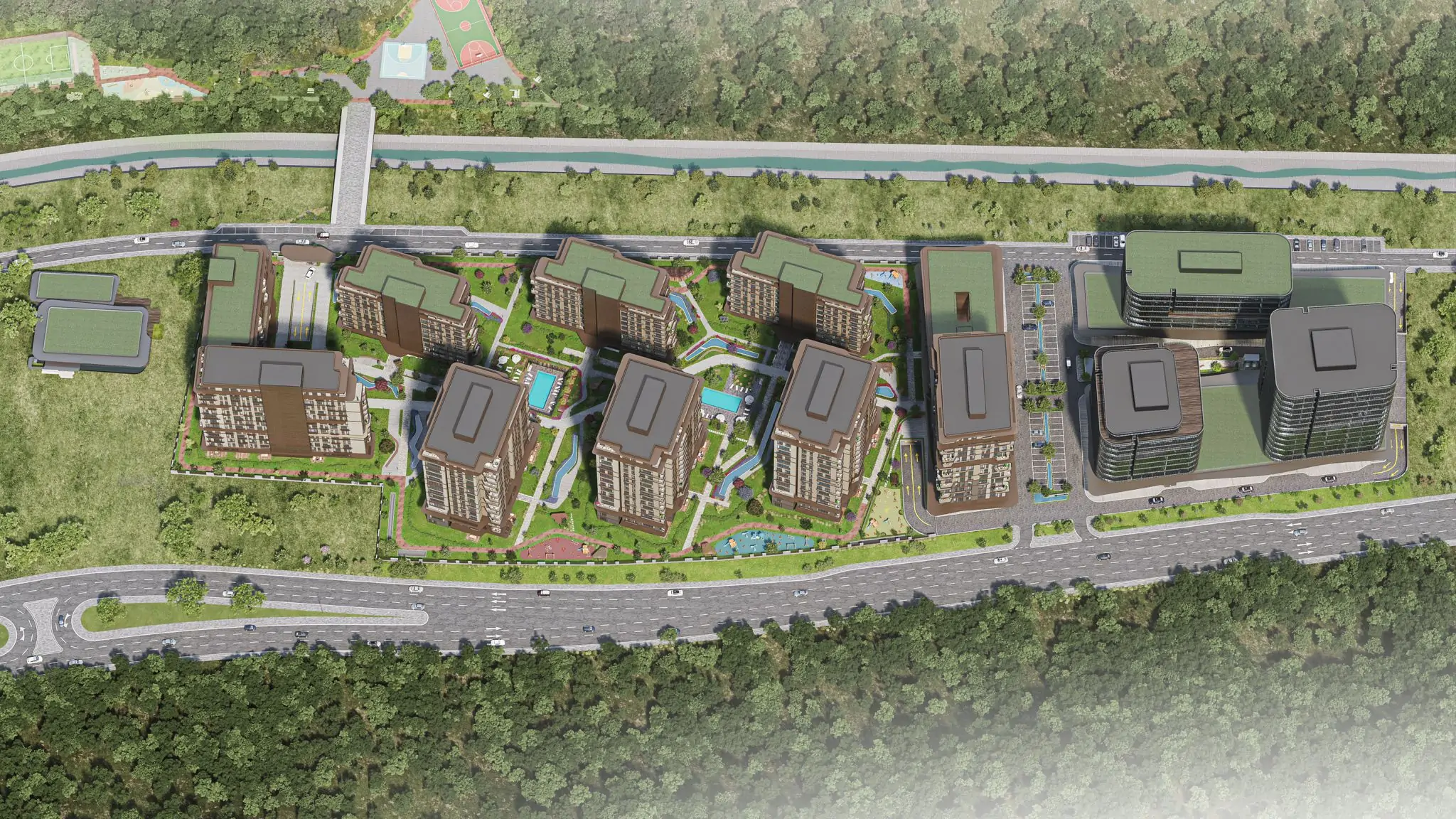 Luxury Forest-View Residences in Maslak