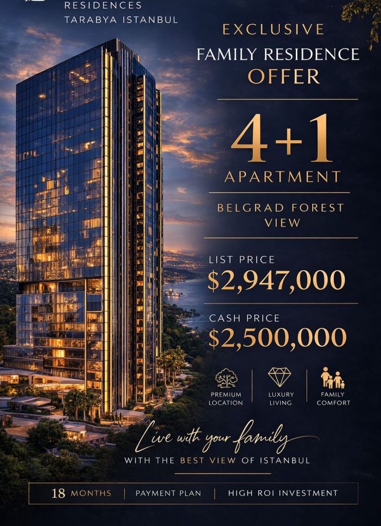 Marriot branded residence in elite Sariyer