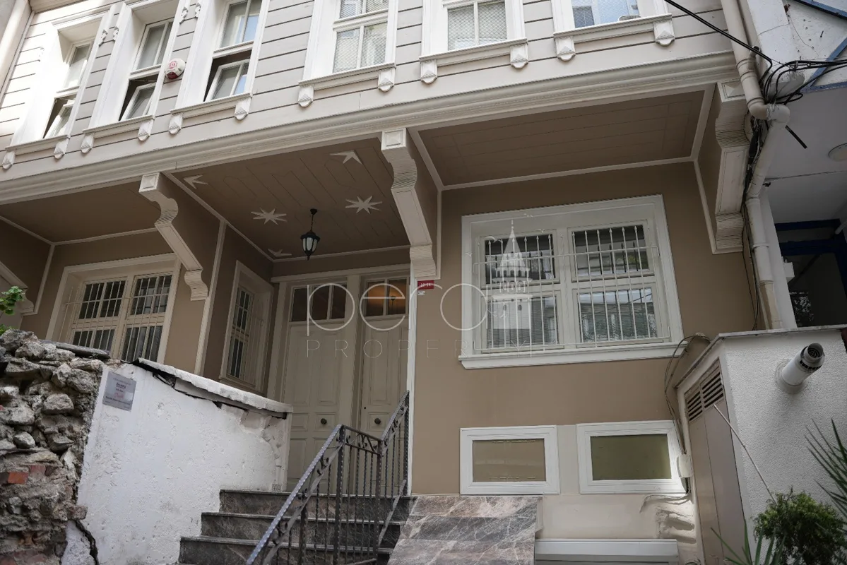 A view from the entrance to the building from the street