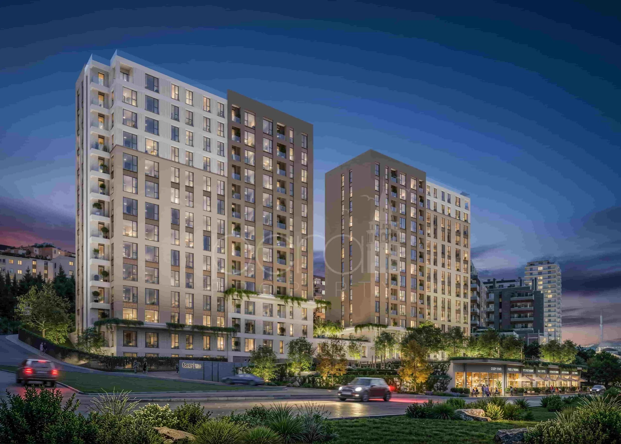 An apartment compound walking distance to the metro in G.Pasa