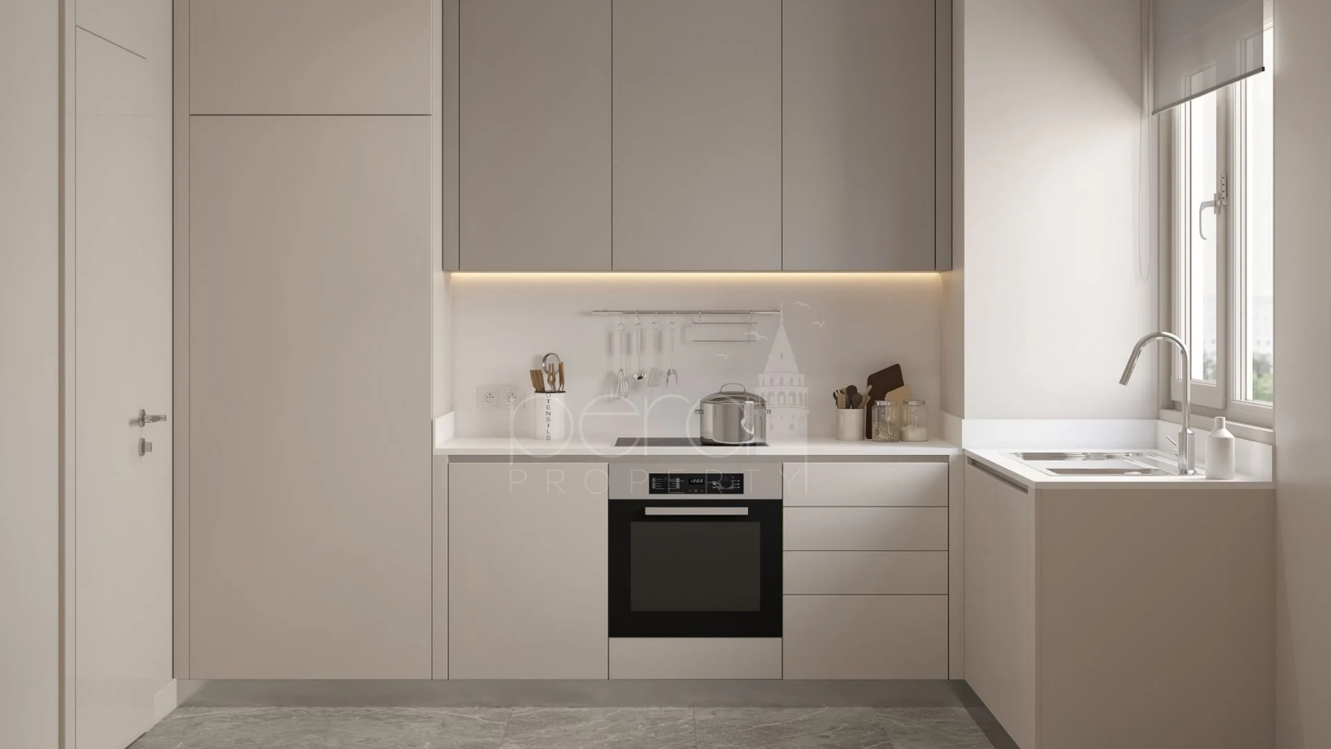 An apartment compound walking distance to the metro in G.Pasa