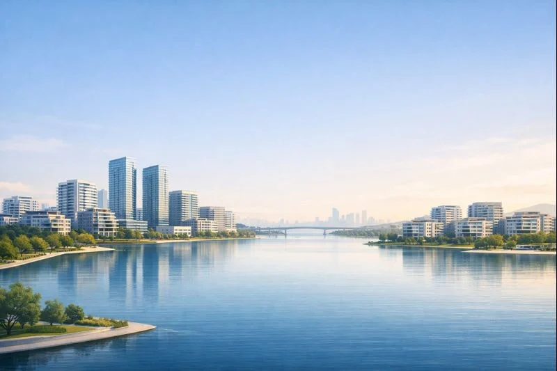 An image of Kucukcekmece lake