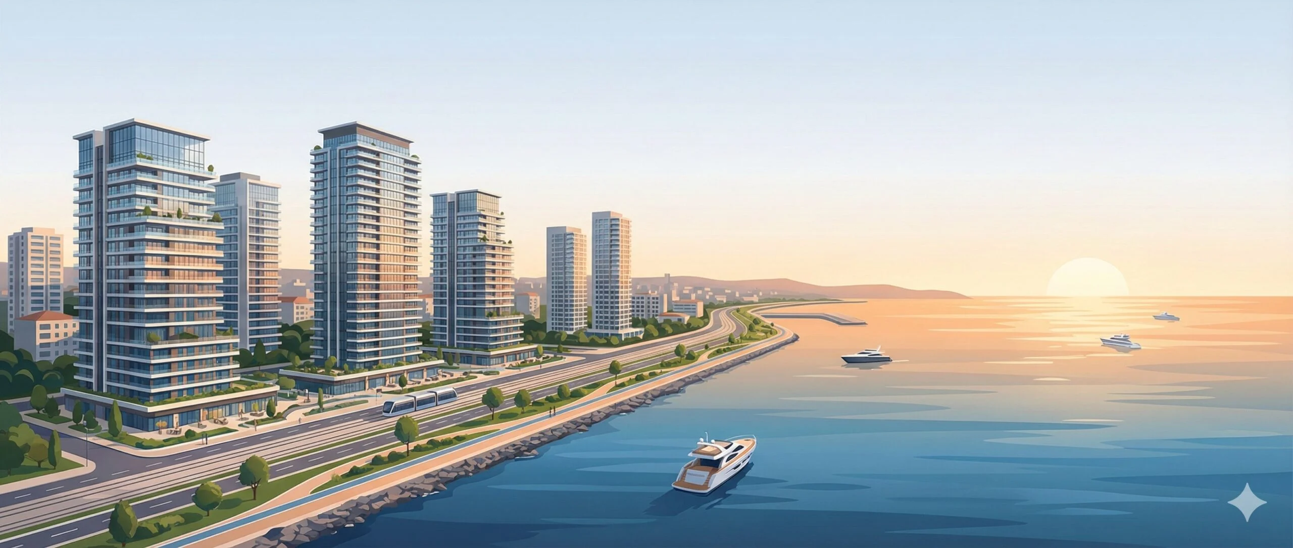 An Ai generated artistic impression of Zeytinburnu