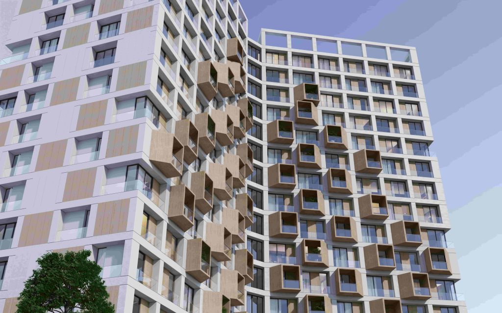 Residence in the university and transport hub of Mahmutbey