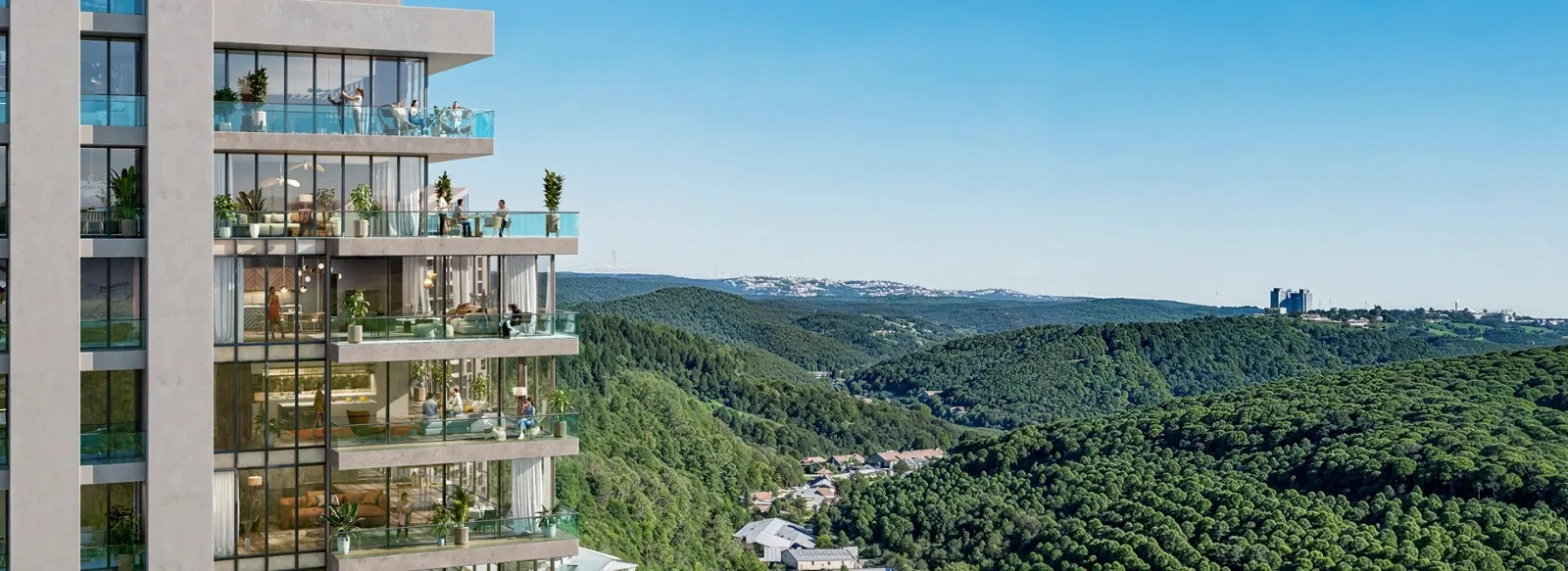 Forest view residence in elite Maslak