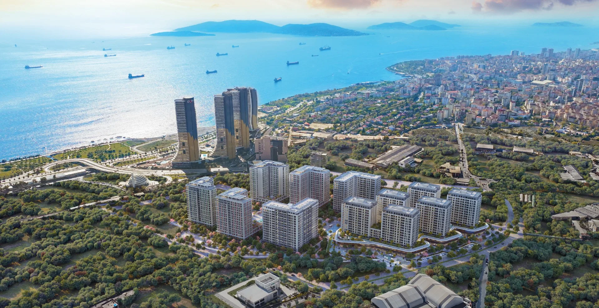 Sea View Apartments for Sale in Kartal, Istanbul